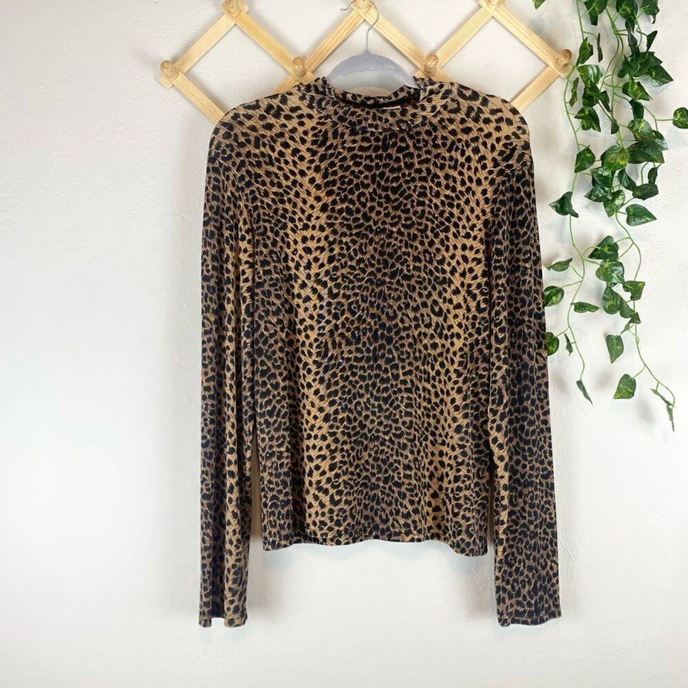 VINTAGE | Leopard Long Sleeve Top B45